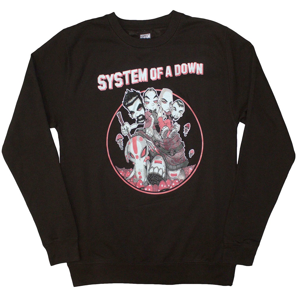 System Of A Down - Mushroom People Sweater - Black